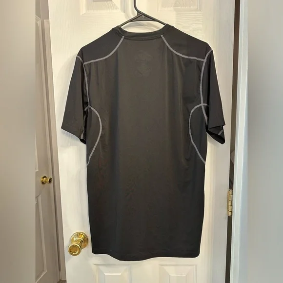 Nike Men’s Large Pro Combat Dri-Fit Fitted Black Short Sleeve Tee Gym Athletic - Picture 7 of 7